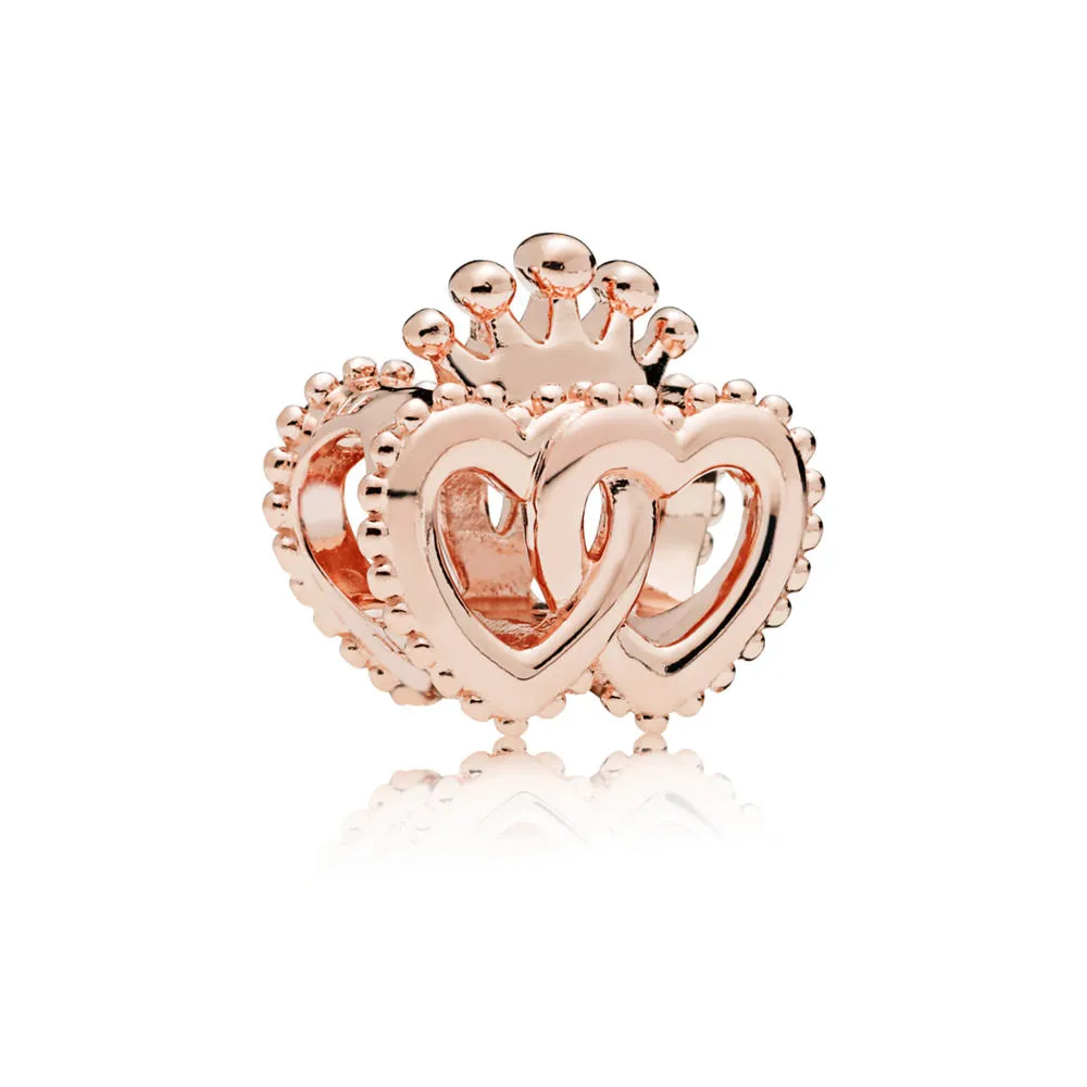 united regal hearts charm pandora rose 787670