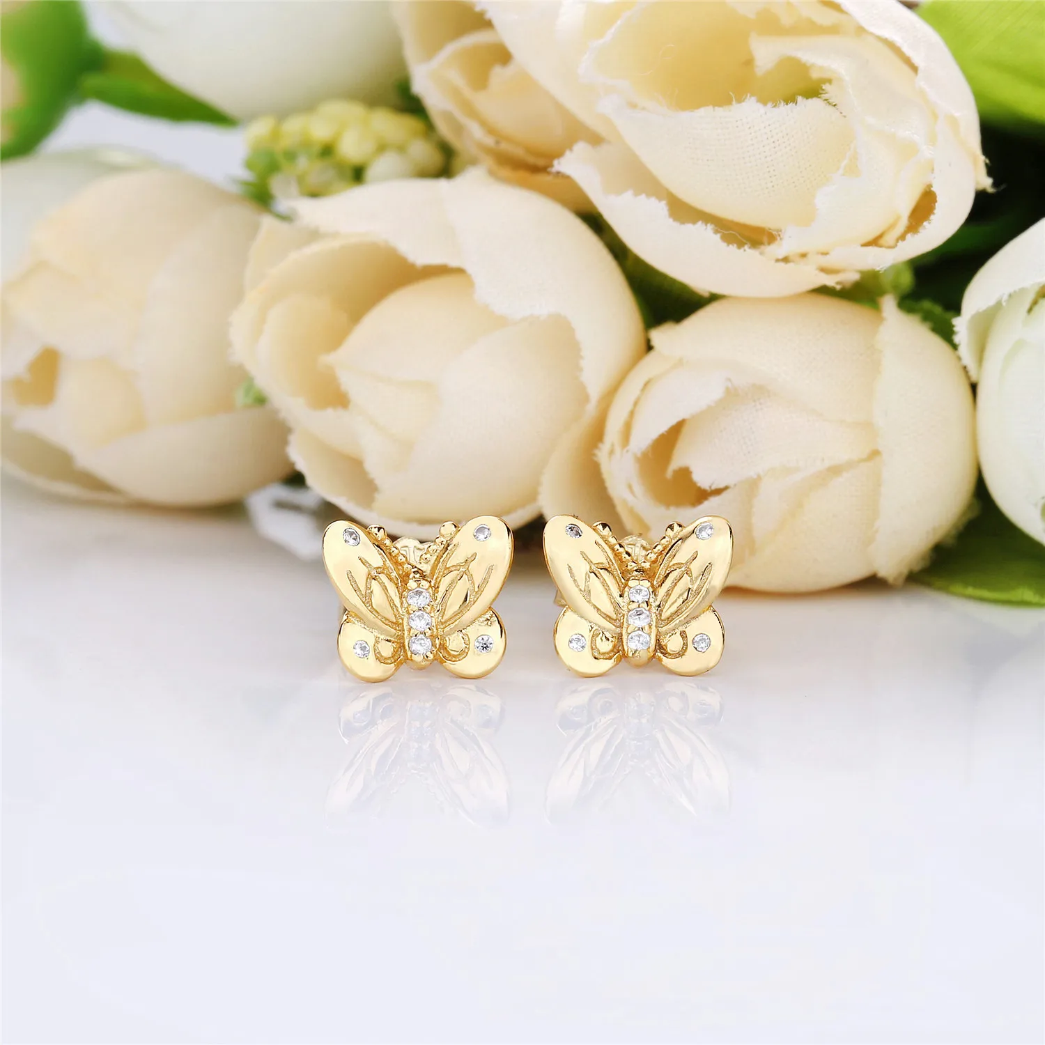 Decorative Butterflies Earrings, Pandora Shine™ - 267921CZ