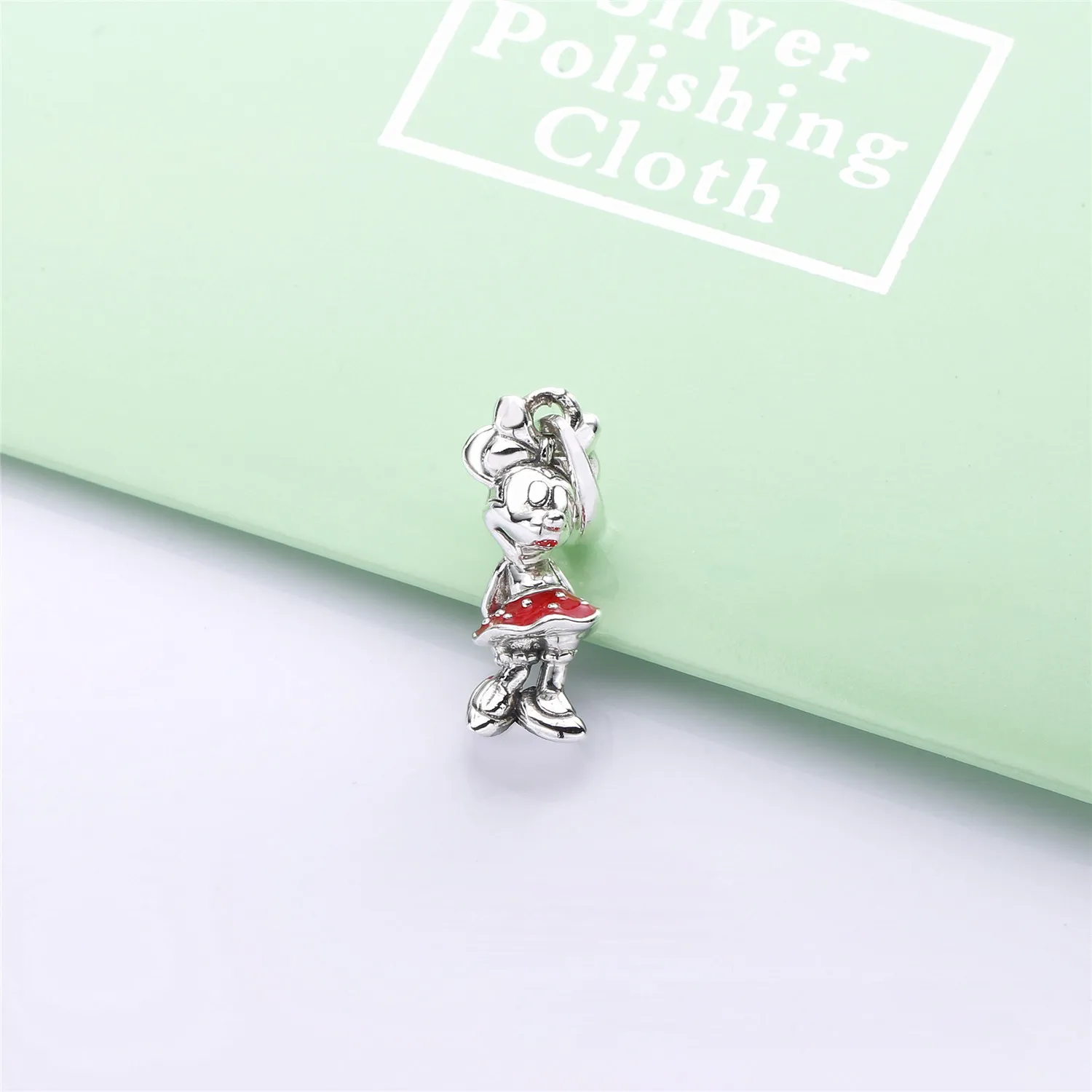 Disney, PANDORA Minnie's Polka Dot Red Dress Pendant - 397768EN09