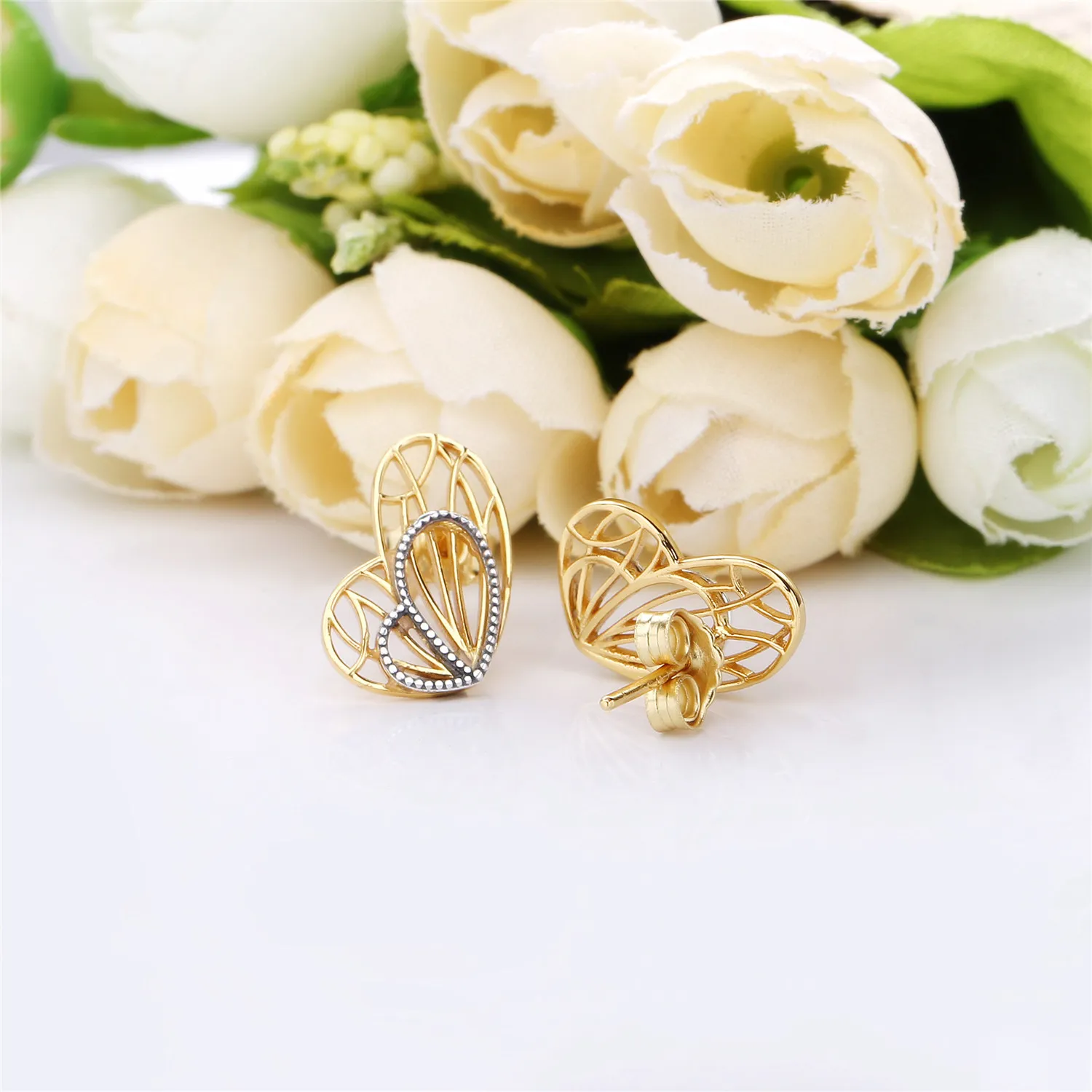 Openwork Butterflies Earrings, Pandora Shine™ - 267955