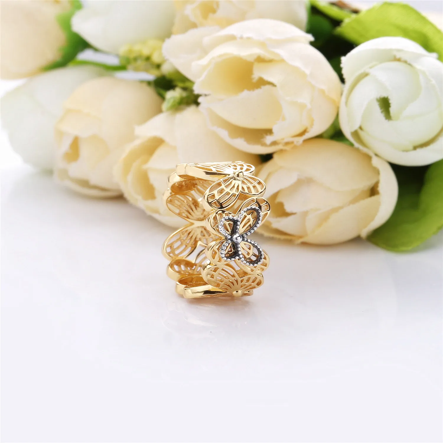 Openwork Butterflies Ring, Pandora Shine™ - 167947