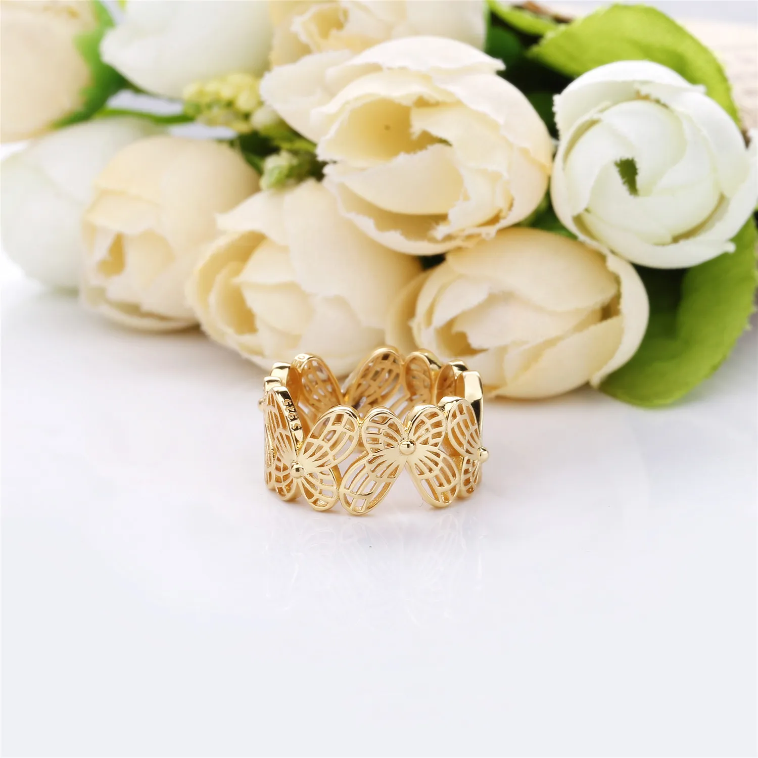 Openwork Butterflies Ring, Pandora Shine™ - 167947