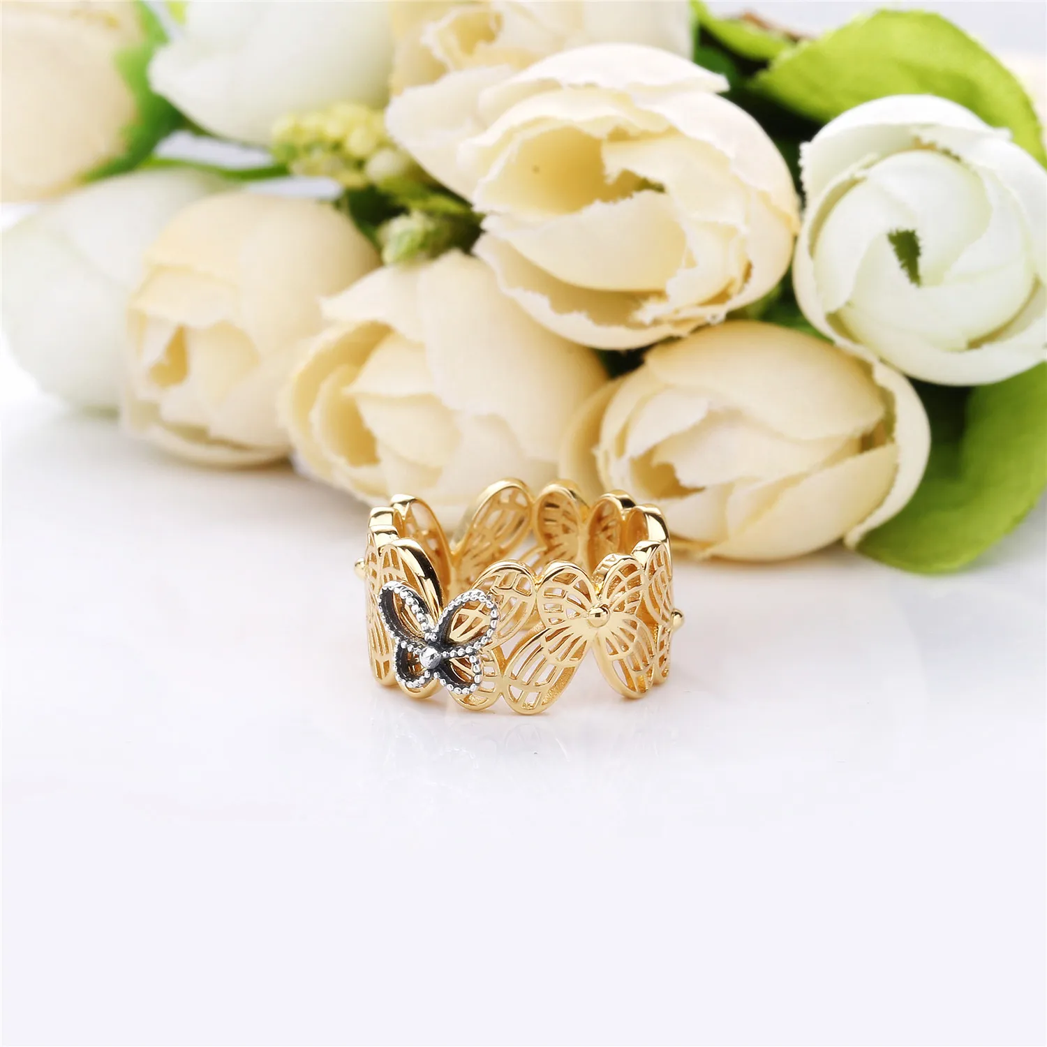 Openwork Butterflies Ring, Pandora Shine™ - 167947