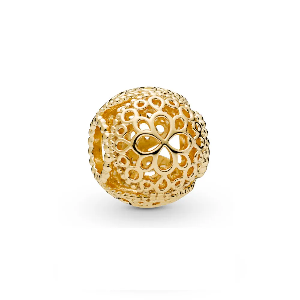 openwork flower charm pandora shine 767853