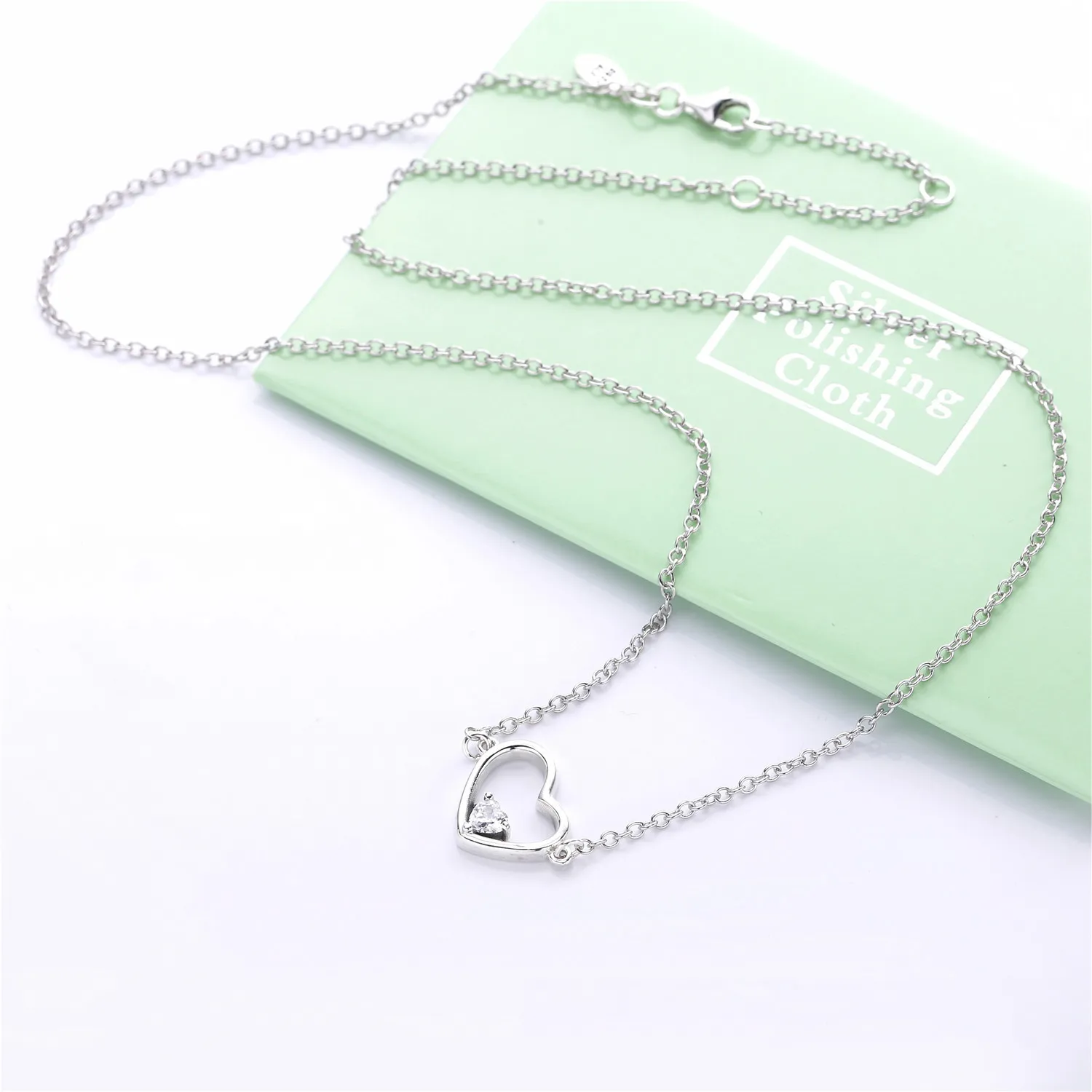 PANDORA Asymmetric Heart of Love Necklace - 397797CZ