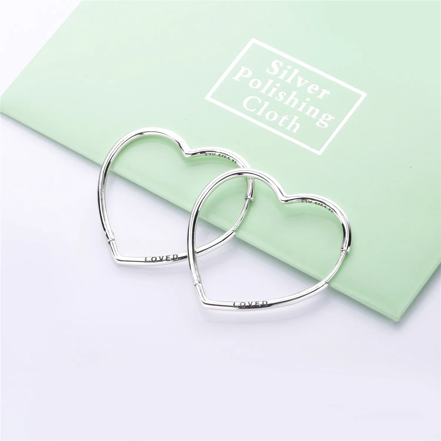 PANDORA Asymmetric Hearts of Love Hoop Earrings - 297822