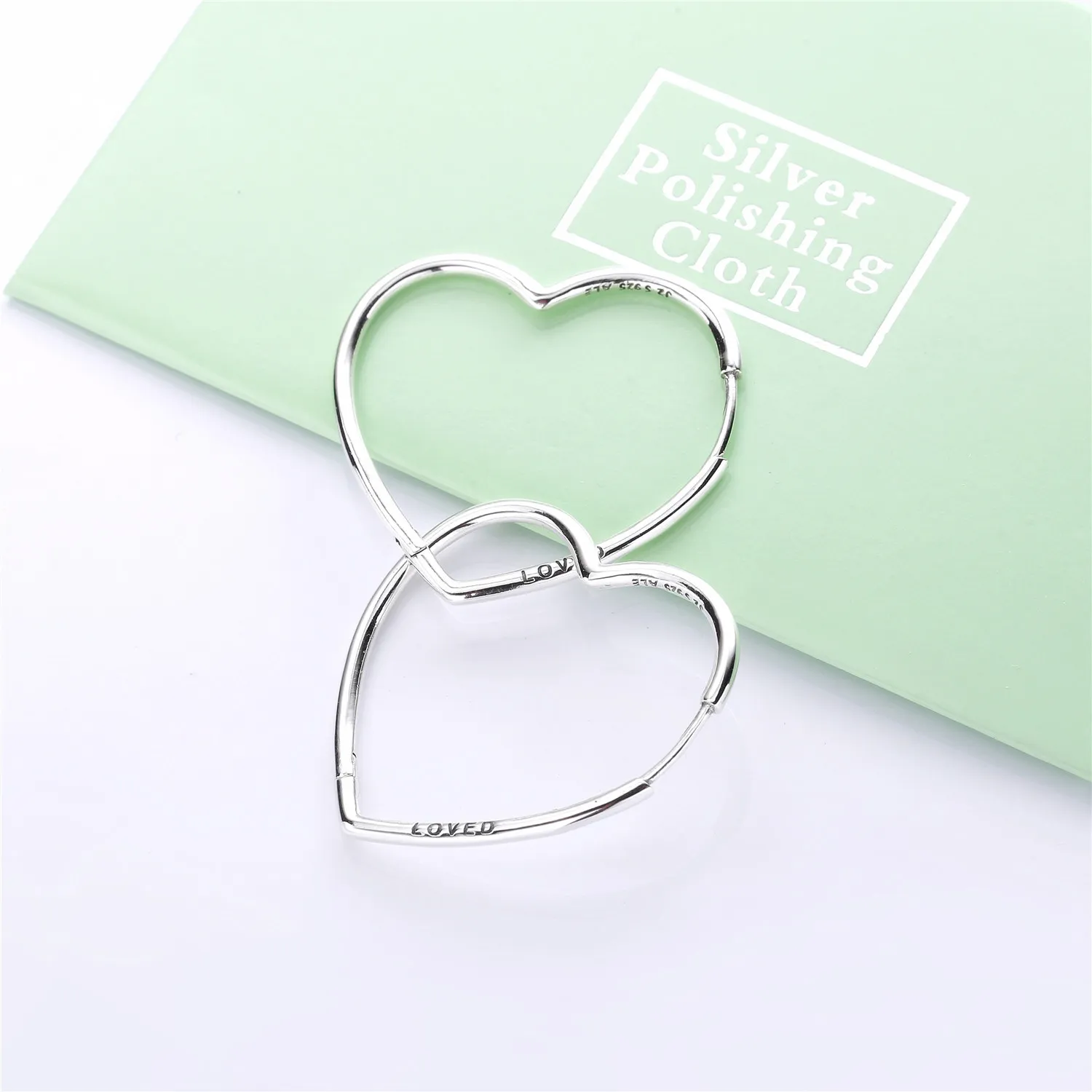 PANDORA Asymmetric Hearts of Love Hoop Earrings - 297822