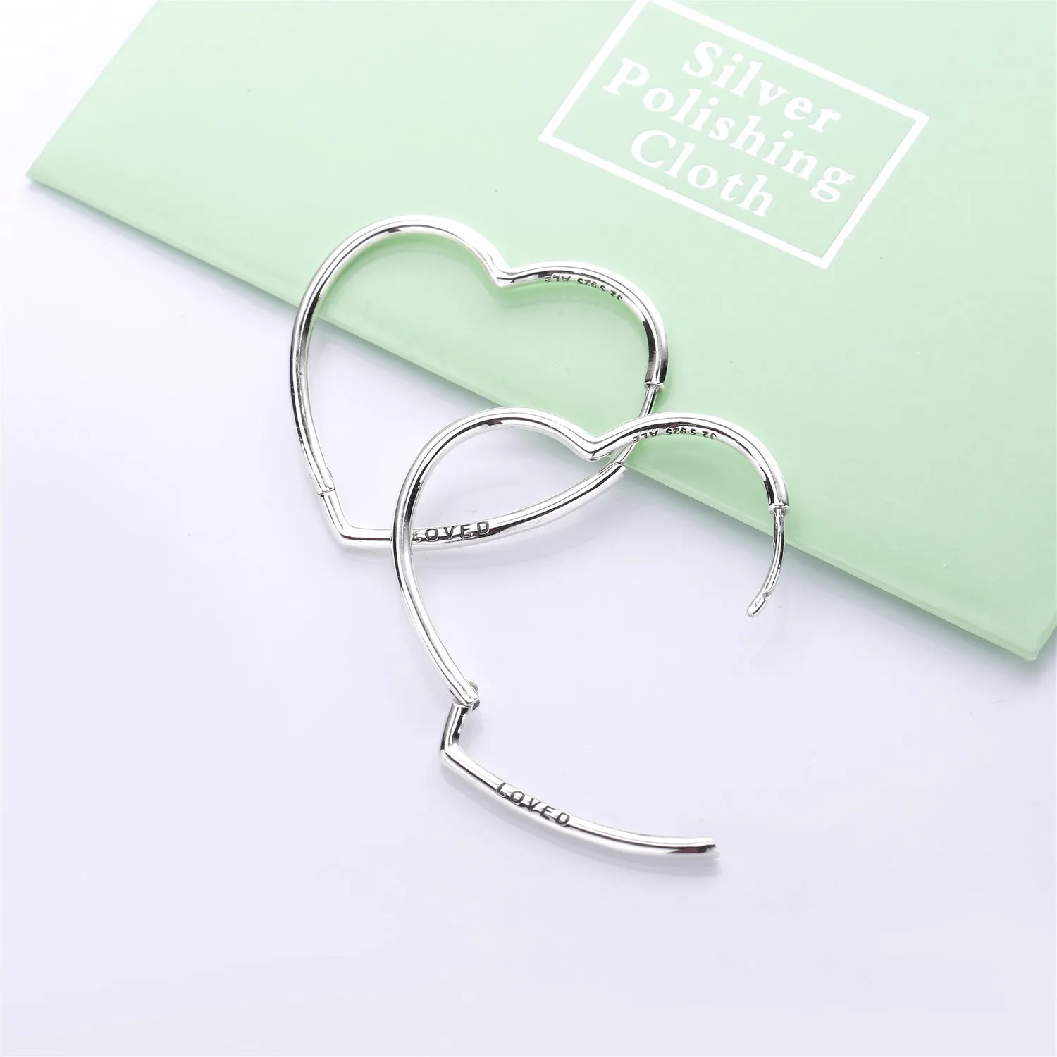 PANDORA Asymmetric Hearts of Love Hoop Earrings - 297822