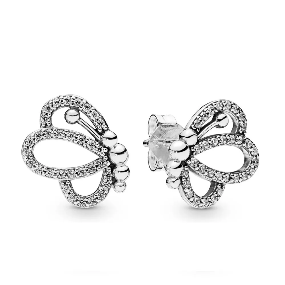 PANDORA Butterfly Outlines Earrings - 297912CZ