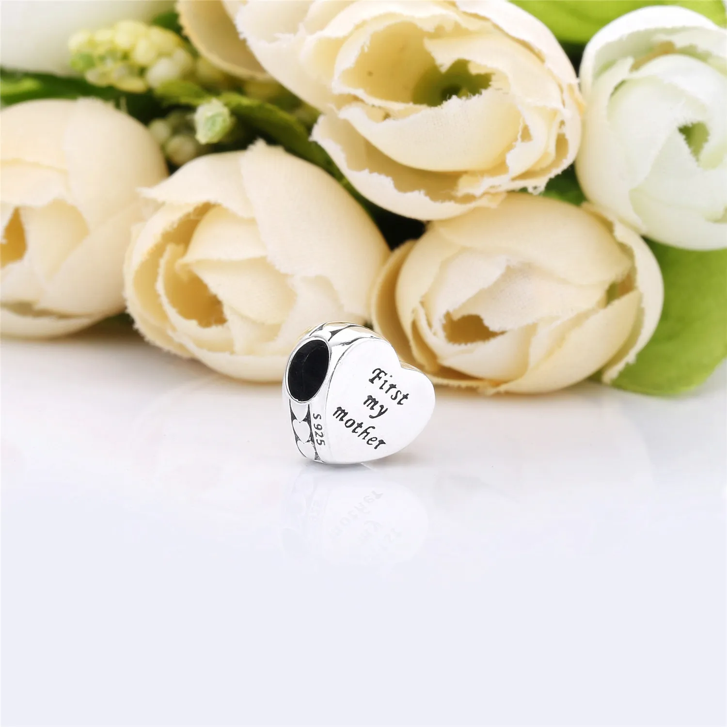 PANDORA "First my mother" Heart silver charm - 791518