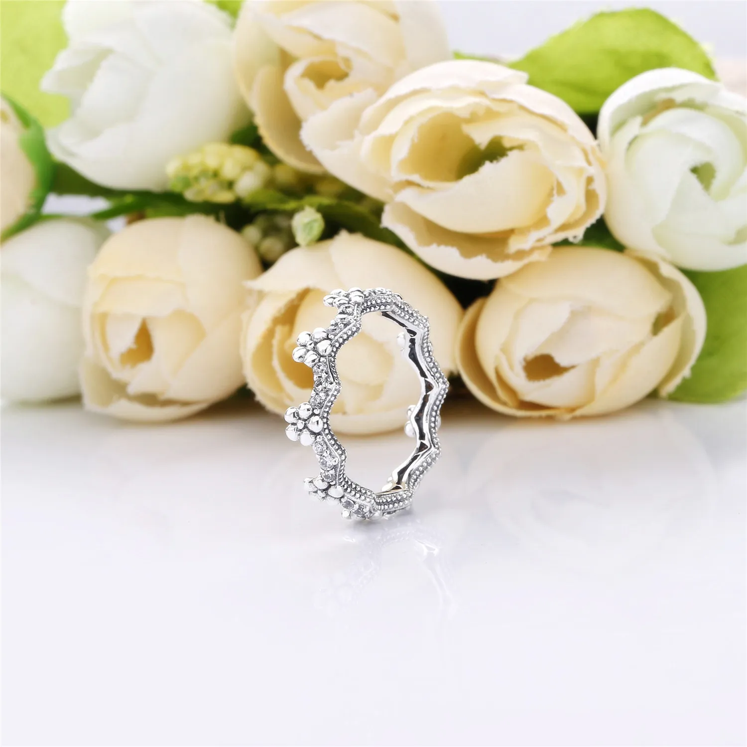 PANDORA Flower Crown Ring - 197924CZ