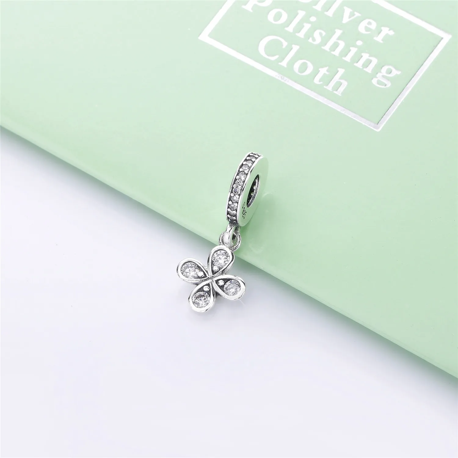 PANDORA Four-Petal Flower Dangle Charm - 797969CZ