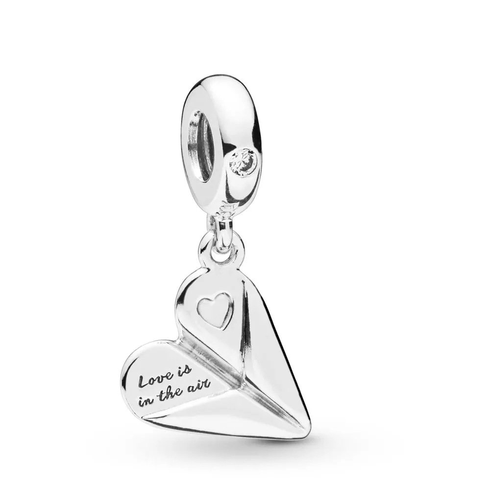 pandora heart paper plane dangle charm 797876cz