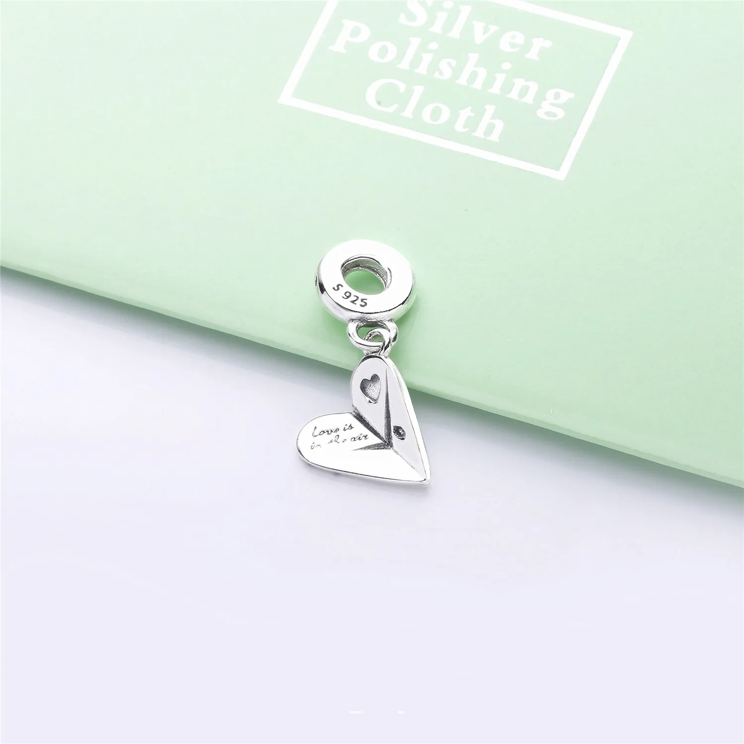 PANDORA Heart Paper Plane Dangle Charm - 797876CZ