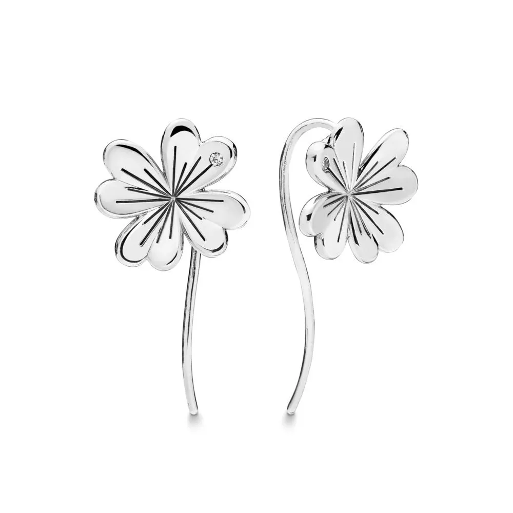 PANDORA Lucky Four-Leaf Clover Earrings - 297908CZ