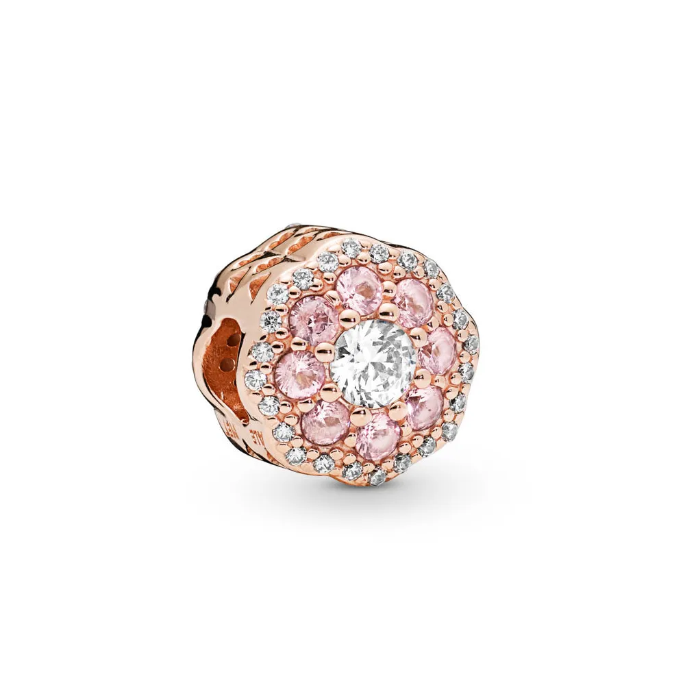 pandora pink sparkle flower charm 787851npm