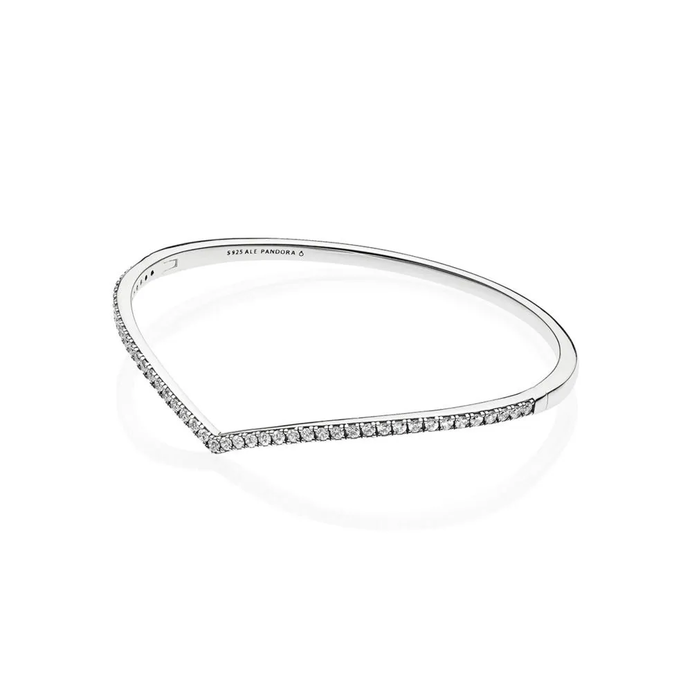 PANDORA Shimmering Wish Bangle in Sterling Silver - 597837CZ