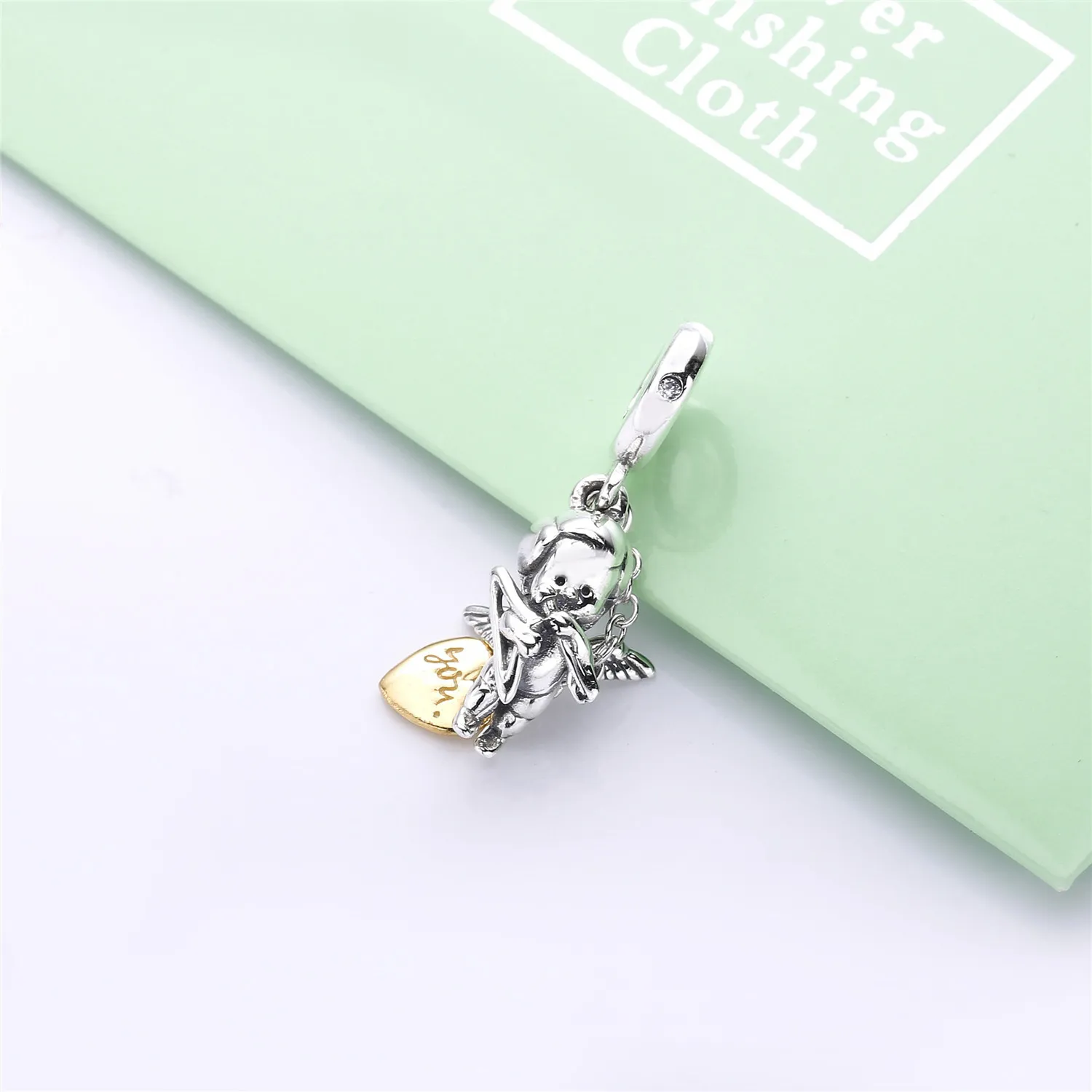 Pandora Two-Tone Cupid & You Dangle Charm - 767796CZ