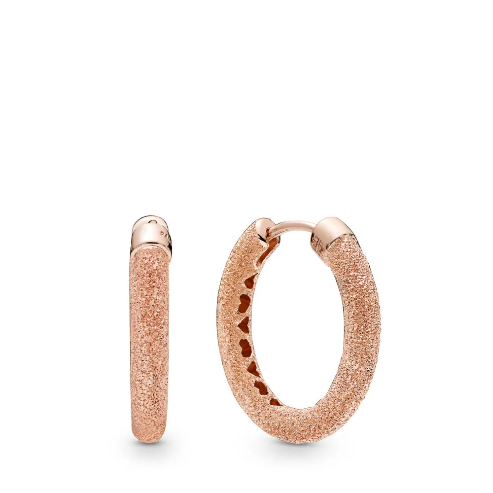 Matte Brilliance Hoop Earrings, Pandora Rose™ - 287930