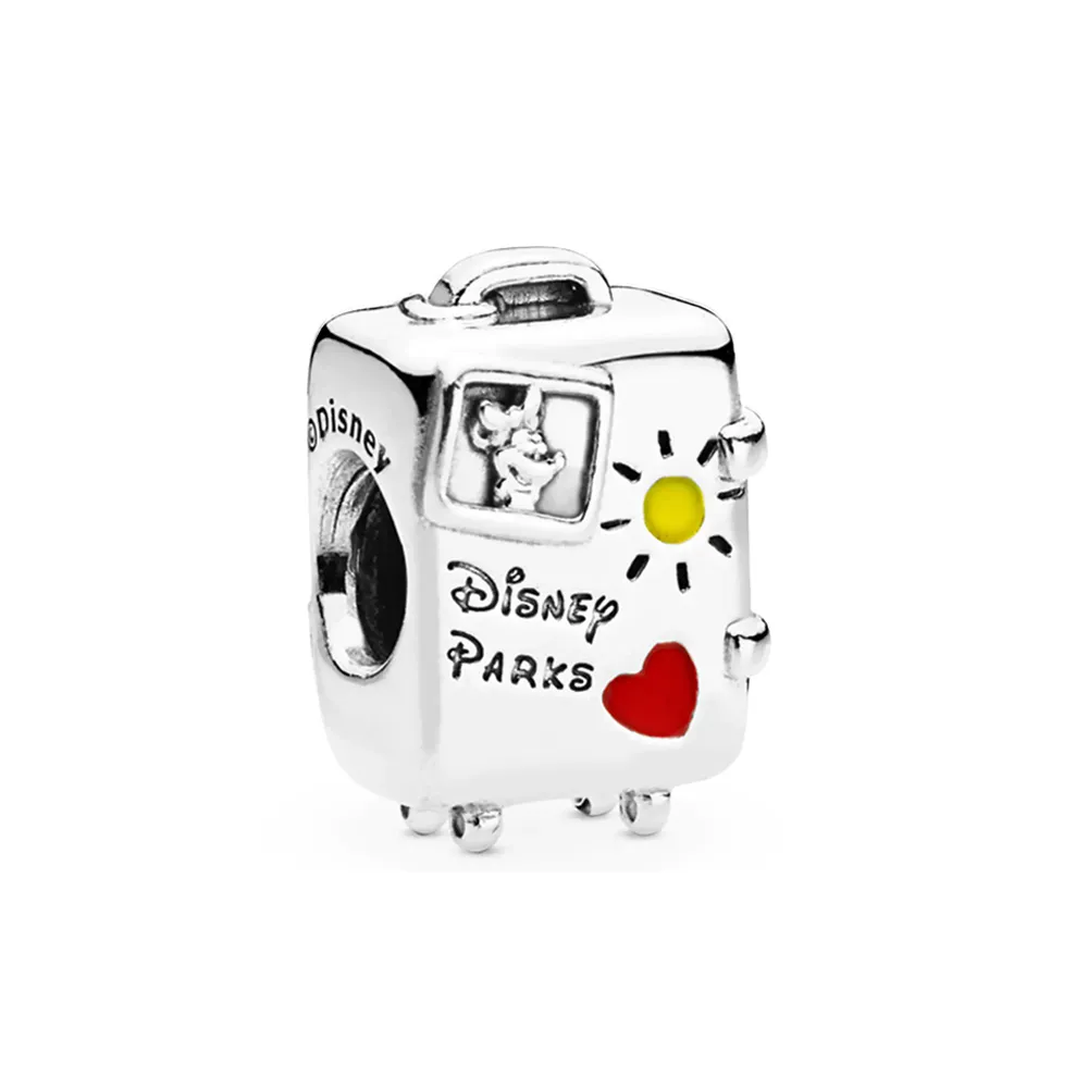 Mickey and Minnie Mouse 'Vacay Mode' Suitcase Charm by Pandora Jewelry - 7501057372312P