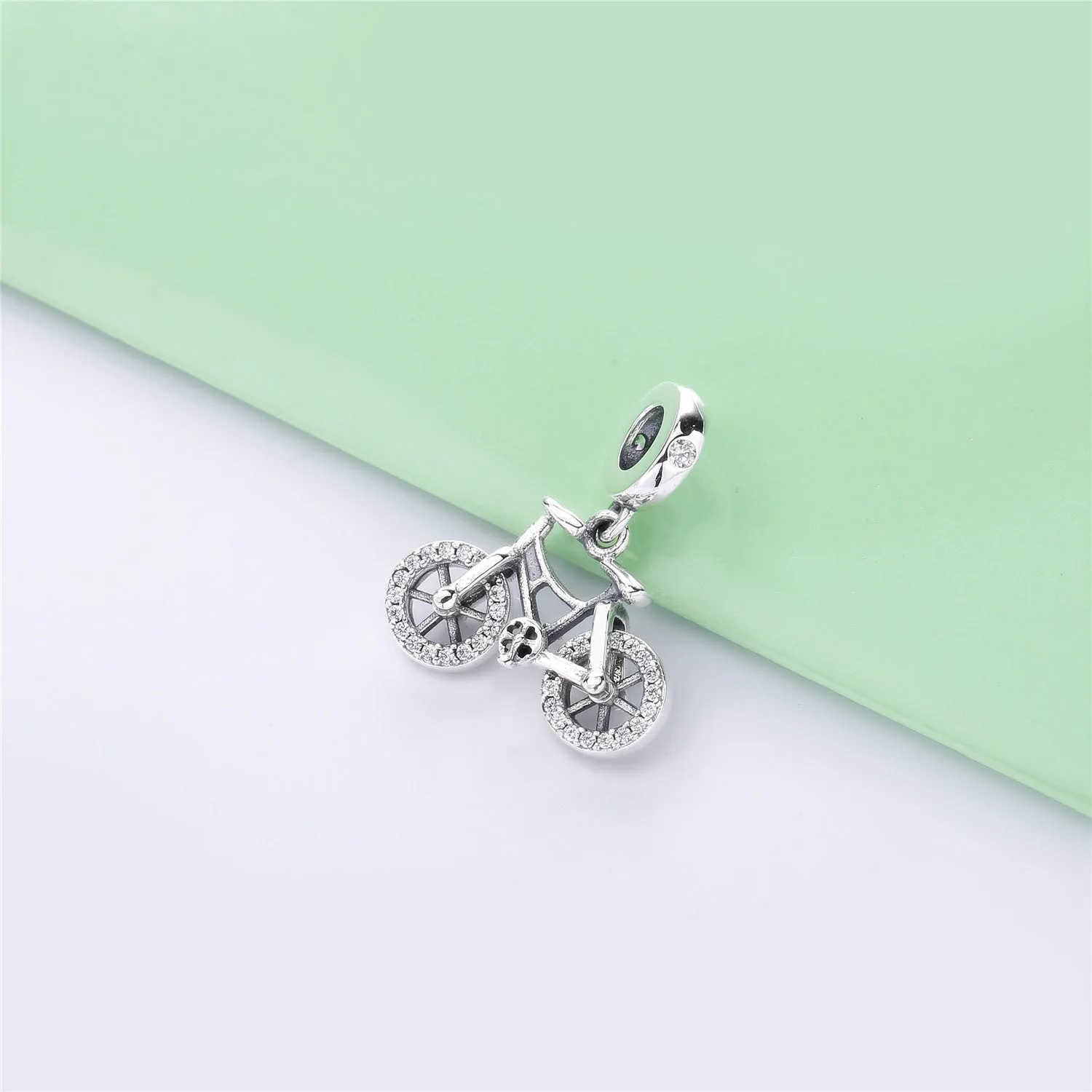 PANDORA Brilliant Bicycle Dangle Charm - 797858CZ