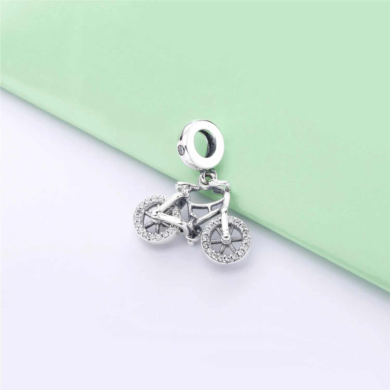 PANDORA Brilliant Bicycle Dangle Charm - 797858CZ