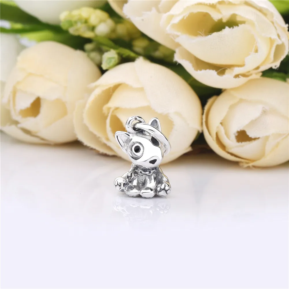 PANDORA Bull Terrier Puppy Dangle Charm - 798010EN16