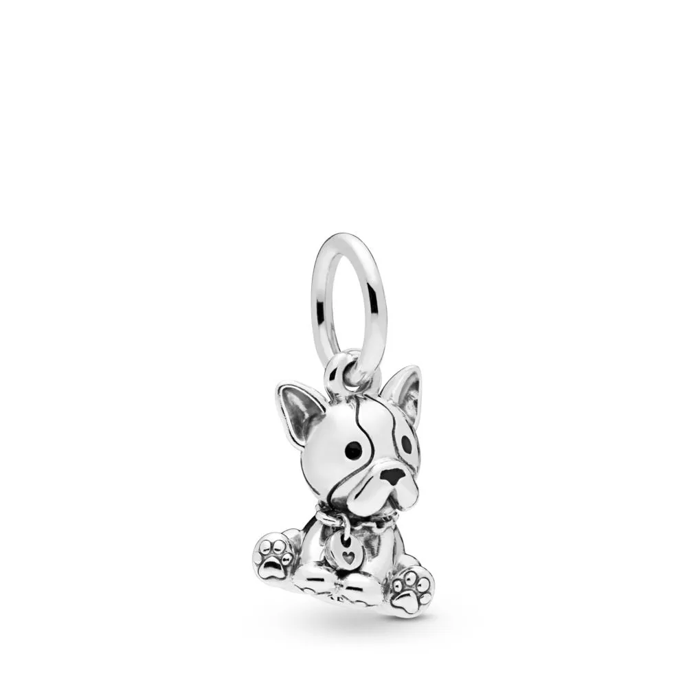 PANDORA Bulldog Puppy Dangle Charm - 798008EN16