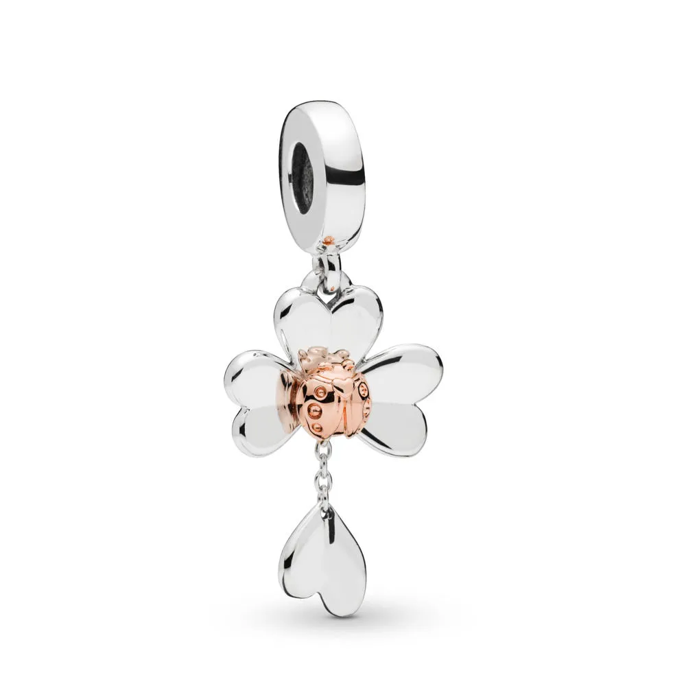 PANDORA Clover & Ladybird Dangle Charm - 787877