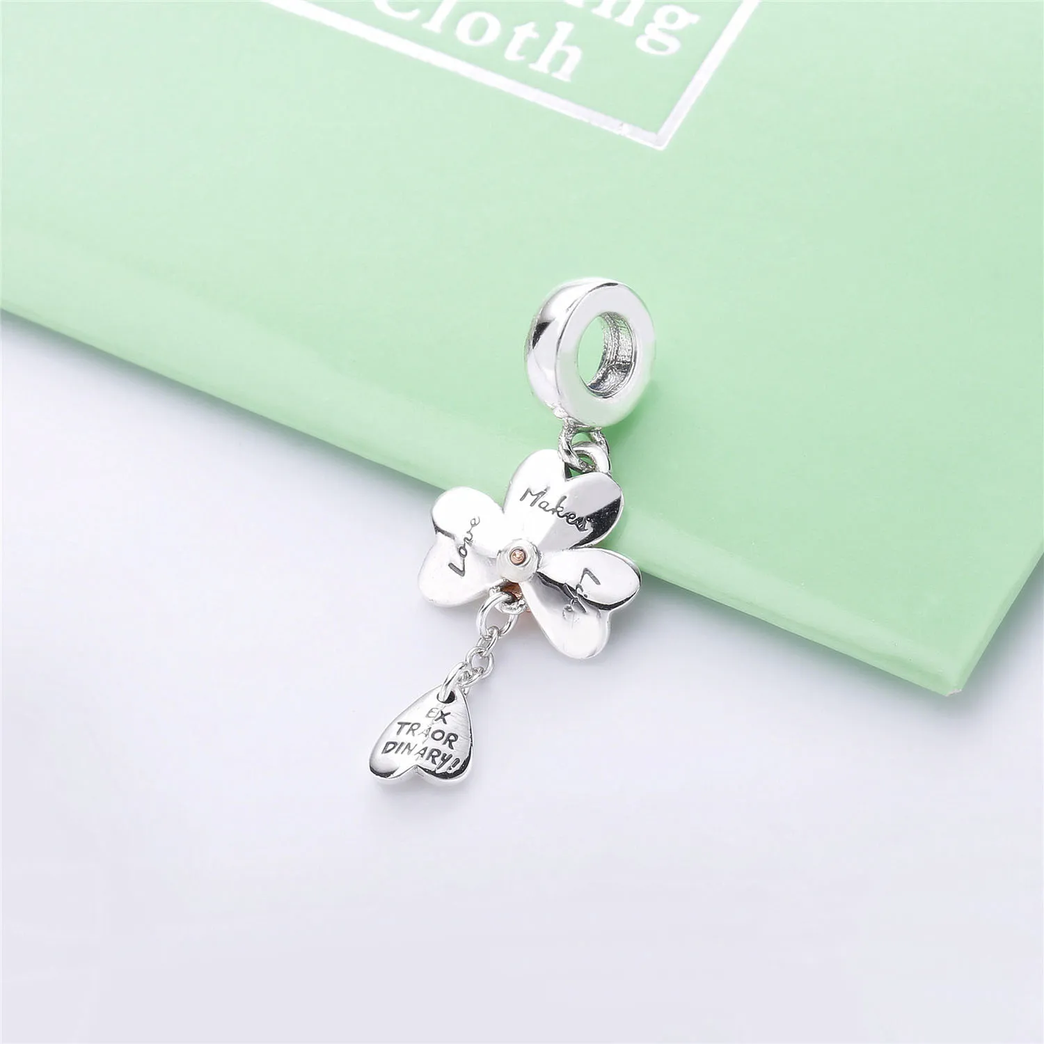 PANDORA Clover & Ladybird Dangle Charm - 787877