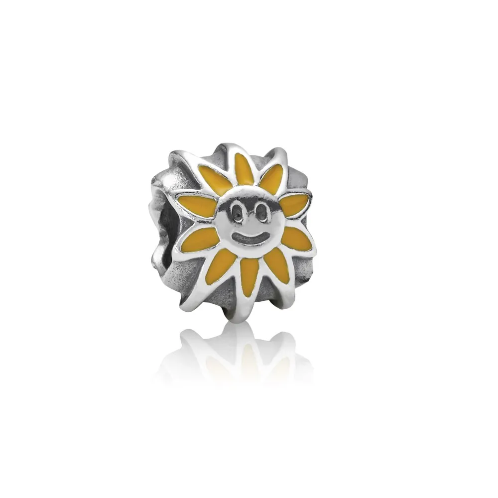 pandora enamel sun charm 790532en20