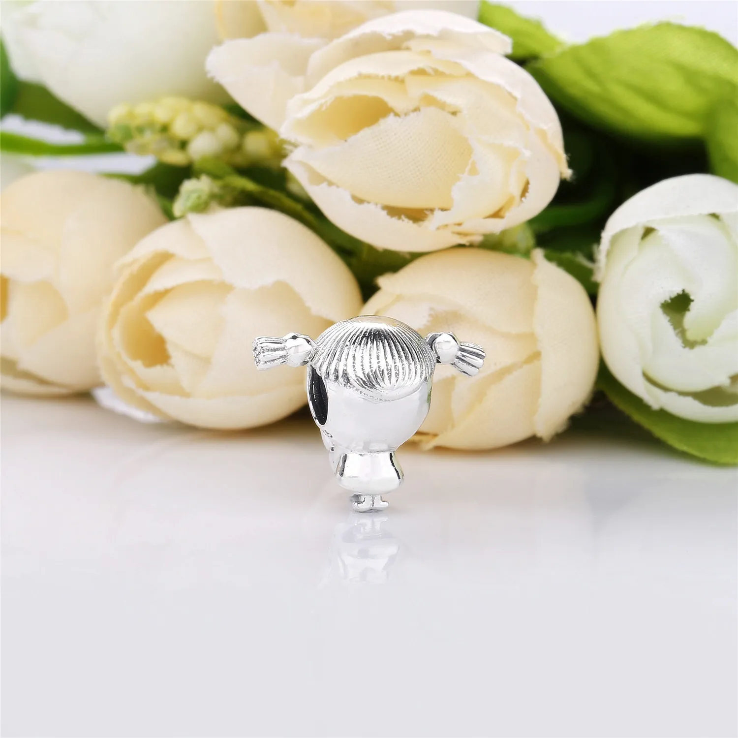 PANDORA Girl with Pigtails Charm - 798016EN160