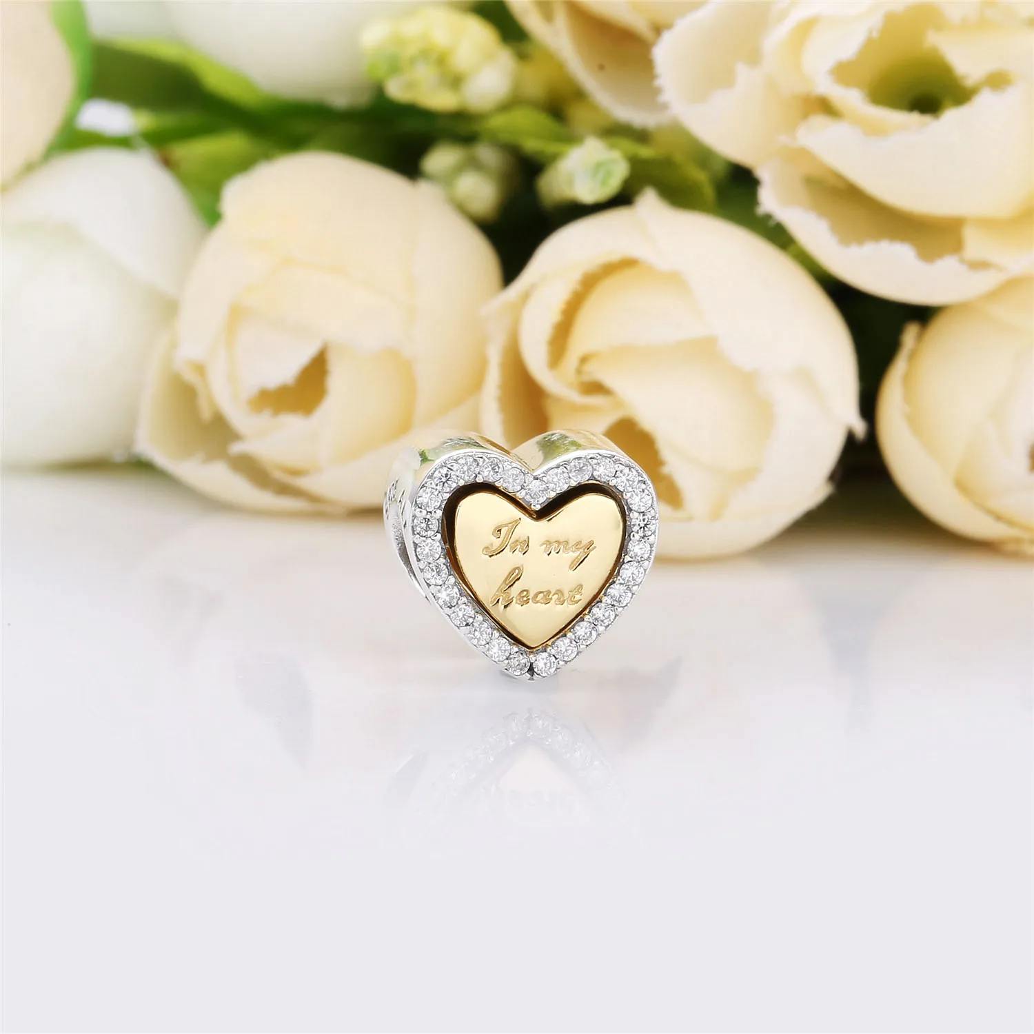 PANDORA In My Heart Charm - 767606CZ