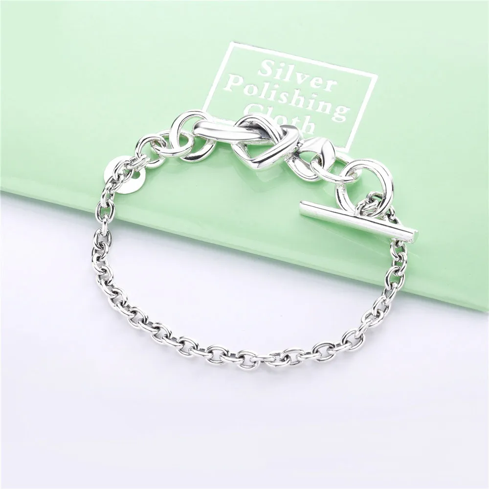 PANDORA Knotted Heart Bracelet - 598100