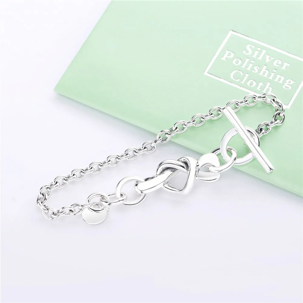 PANDORA Knotted Heart Bracelet - 598100