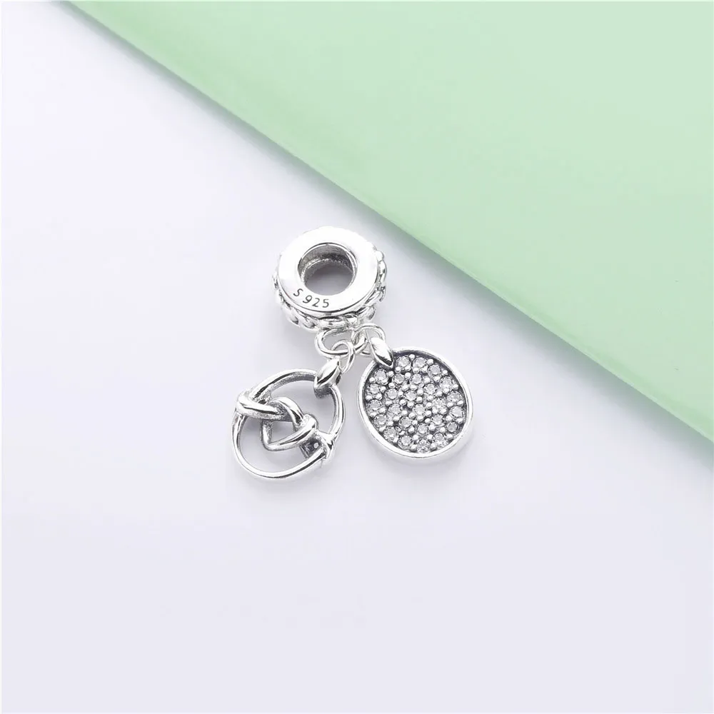 PANDORA Knotted Heart Dangle Charm - 798095CZ