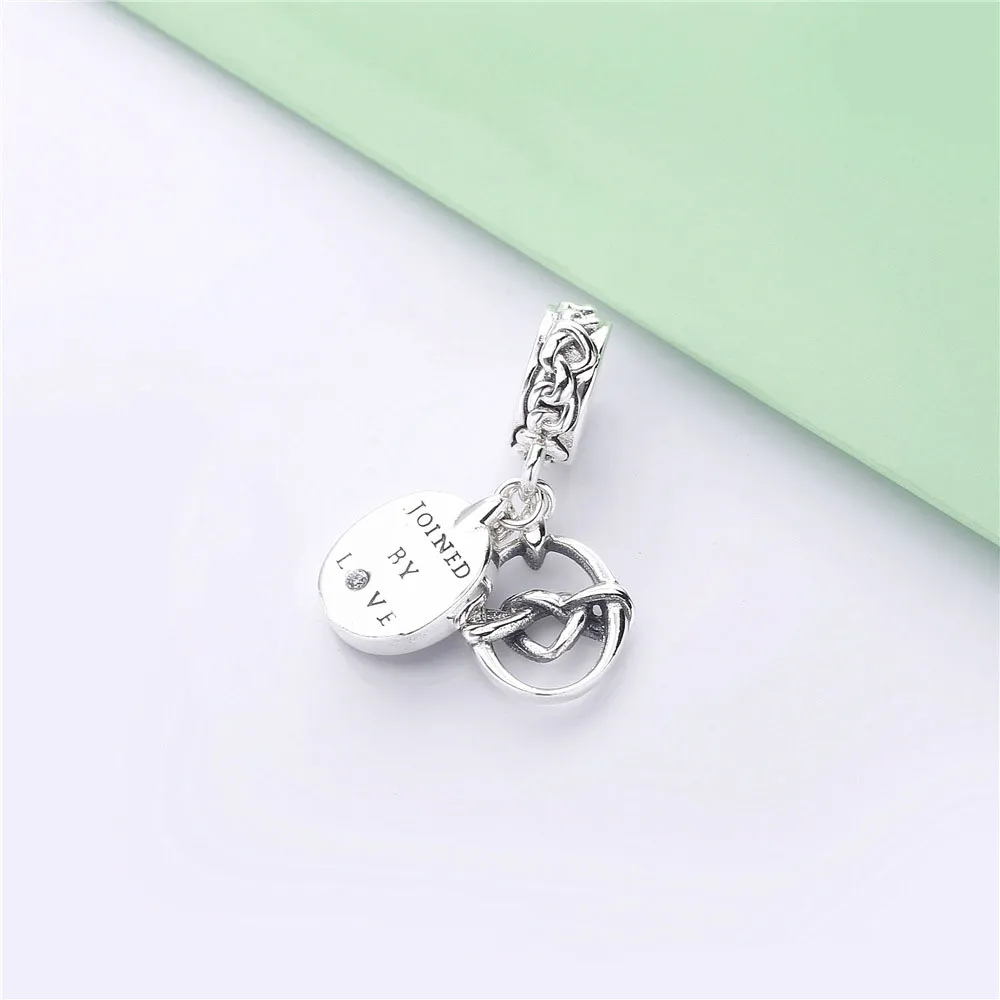 PANDORA Knotted Heart Dangle Charm - 798095CZ