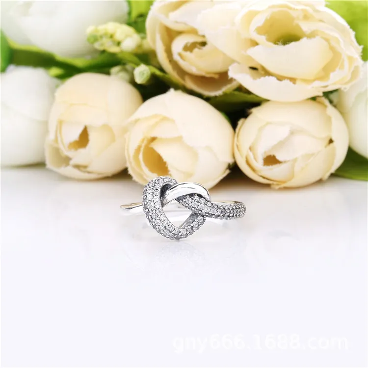 PANDORA Knotted Heart Ring - 198086CZ