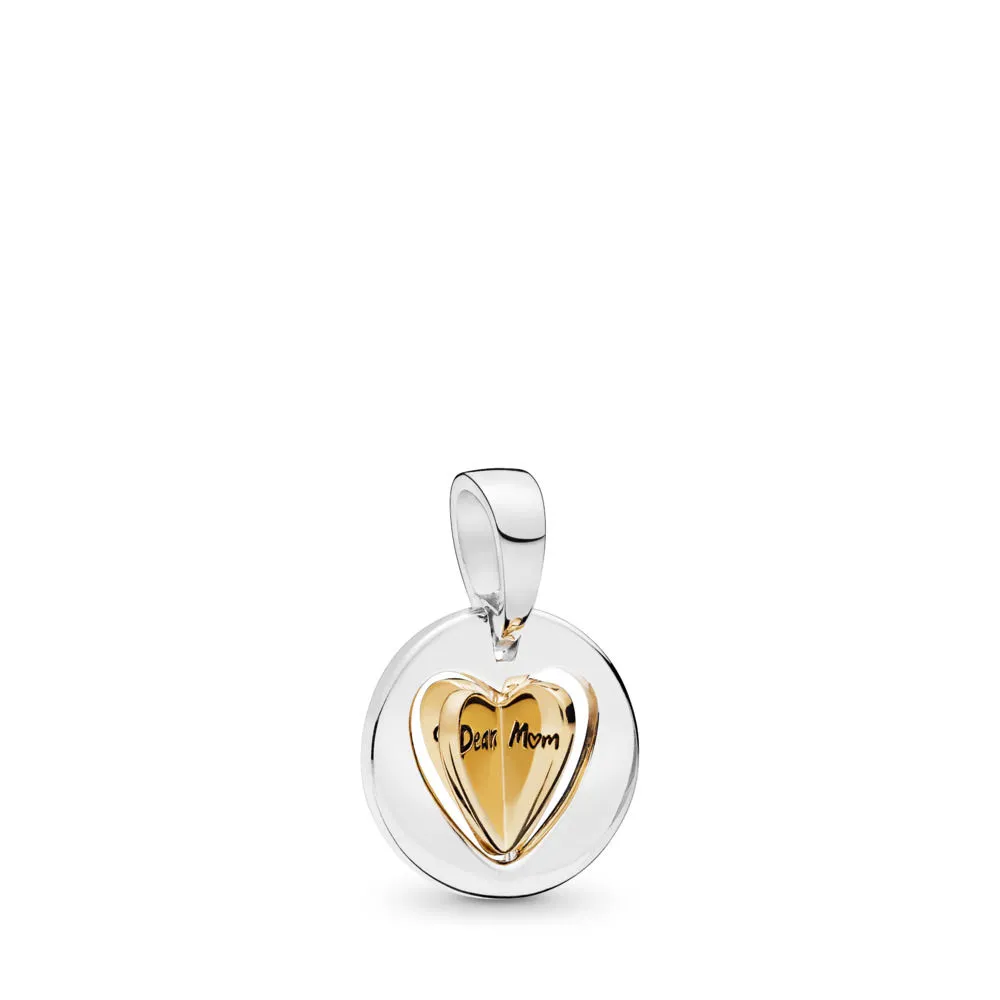 PANDORA Mom's Golden Heart Dangle Charm - 767774