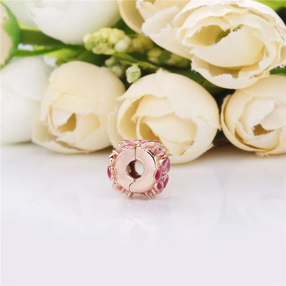 PANDORA Peach Blossom Flower Clip - 788099CZ