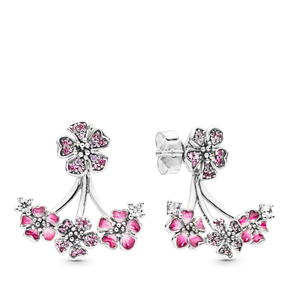 pandora peach blossom flowers earrings 298113nccmx