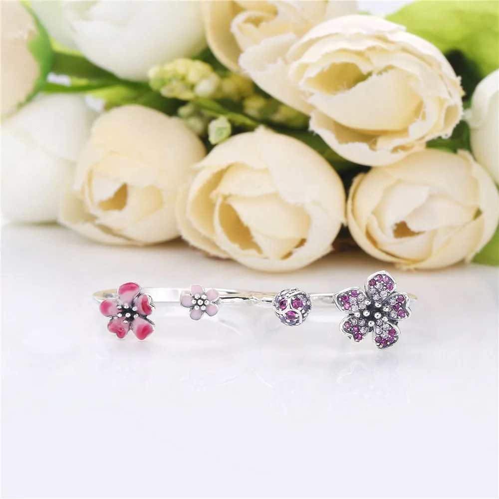 PANDORA Peach Blossom Flowers Ring - 198091NCCMX