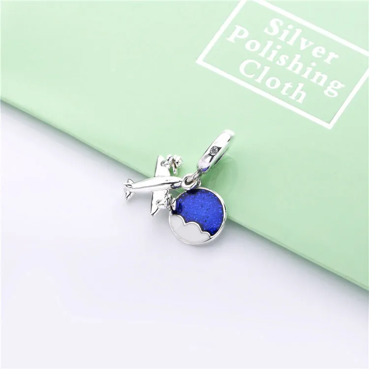 PANDORA Propeller Plane Dangle Charm - 798027CZ