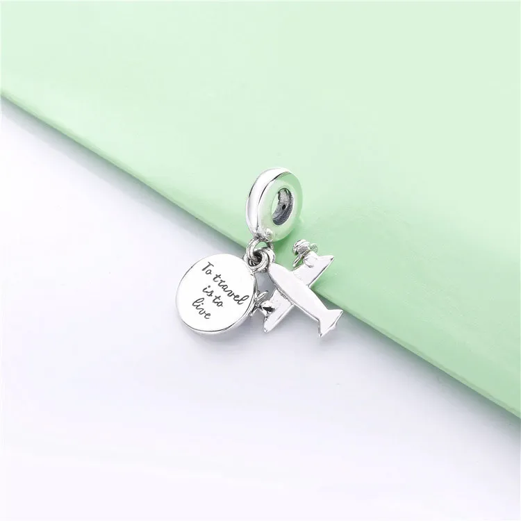 PANDORA Propeller Plane Dangle Charm - 798027CZ