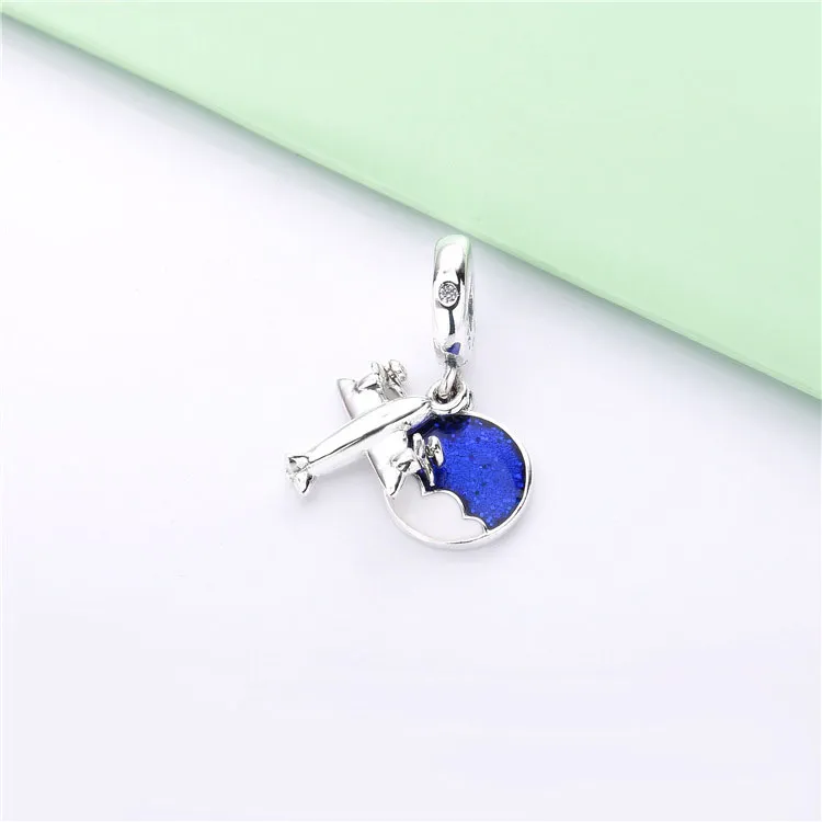 PANDORA Propeller Plane Dangle Charm - 798027CZ