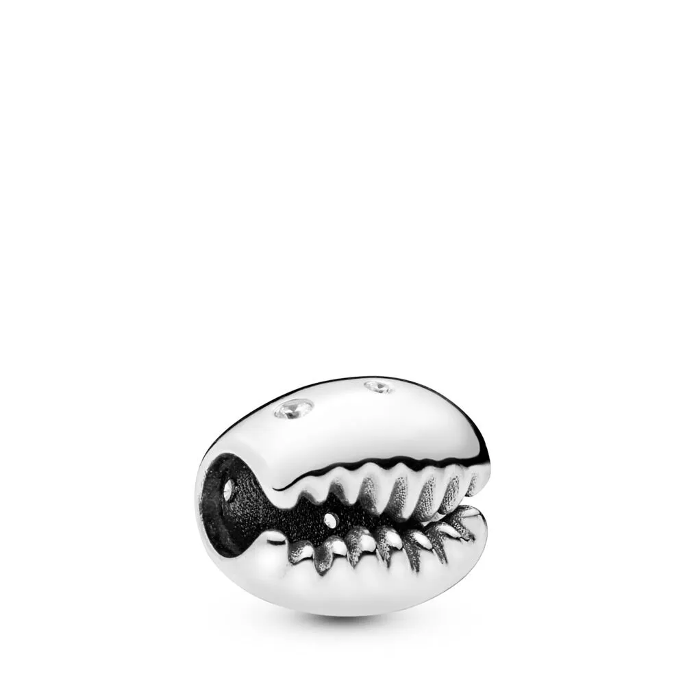 PANDORA Sparkling Coffee Bean Shell Charm - 798131CZ