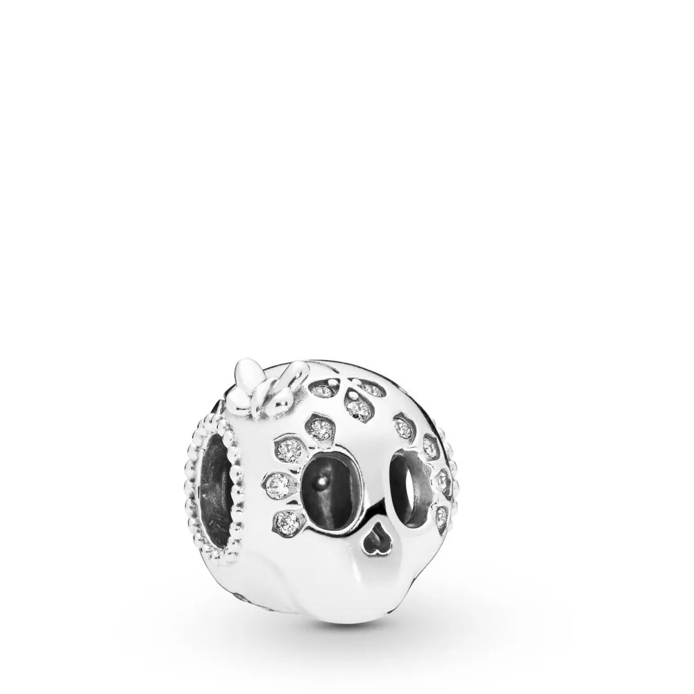 PANDORA Sparkling Skull Charm - 797866CZ