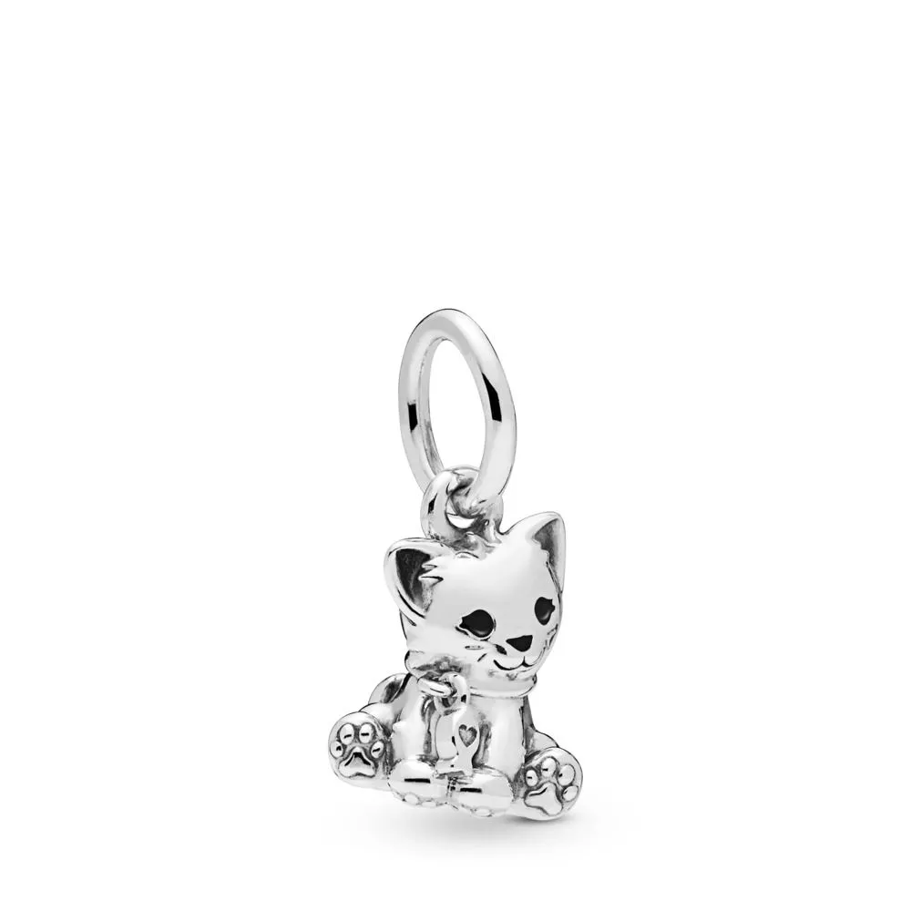 PANDORA Sweet Cat Dangle Charm - 798011EN16