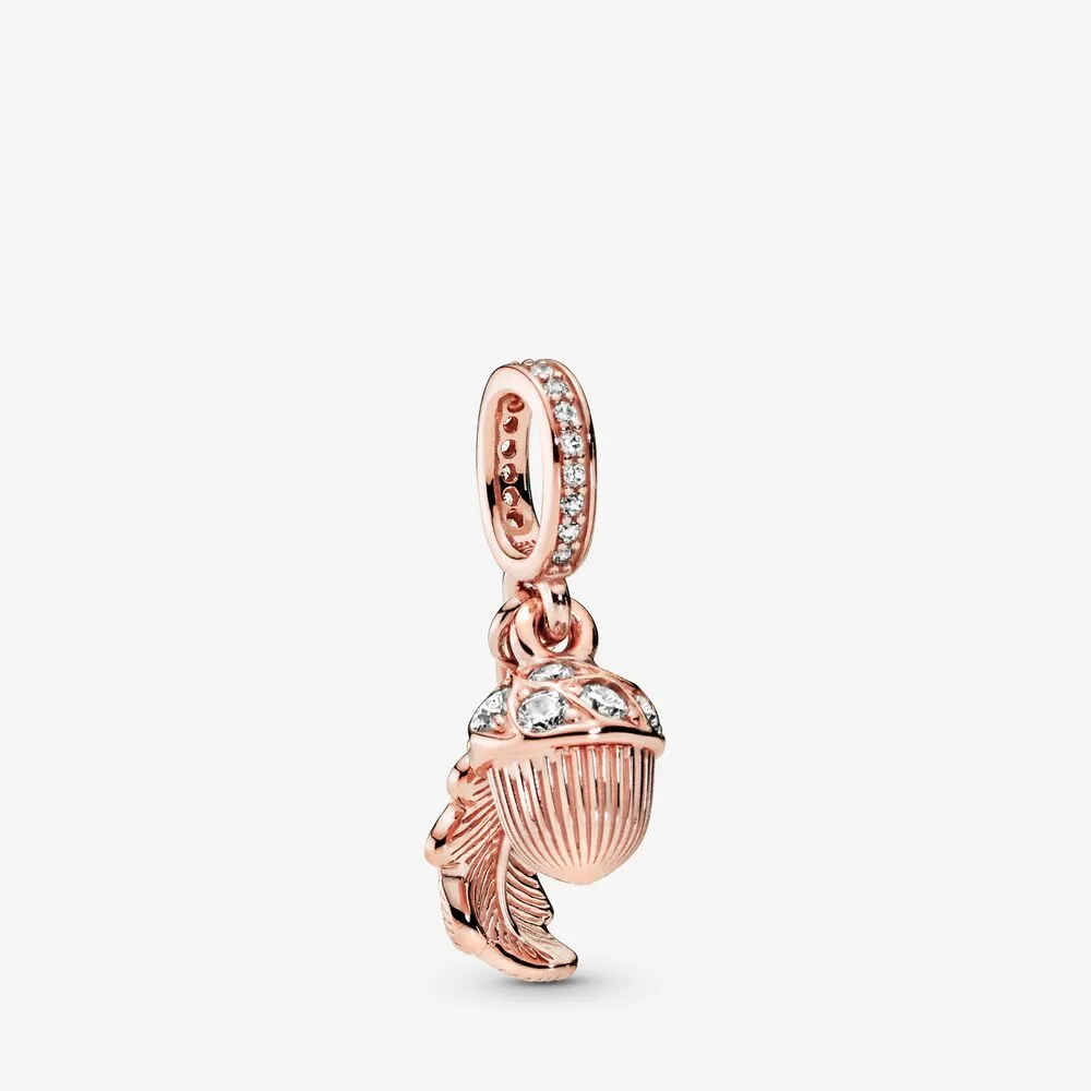 PANDORA Acorn Leaf Dangle Charm - 788248CZ