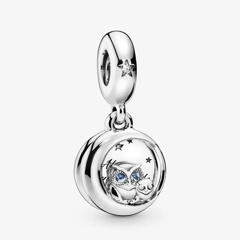 PANDORA Always by Your Side Owl Dangle Charm - 798398NBCB